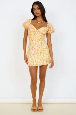 Brunch Dresses|Casual Dresses>Hello Molly April Dreams Dress Yellow