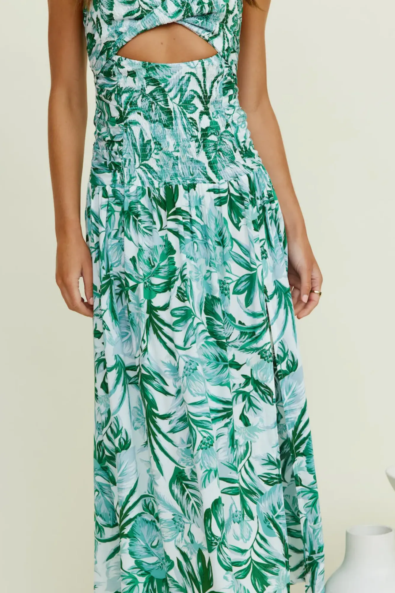 Spring Break Dresses|Casual Dresses>Hello Molly Araceae Maxi Dress Green