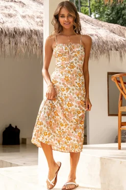 Spring Break Dresses|Brunch Dresses>Hello Molly Art And Love Midi Dress