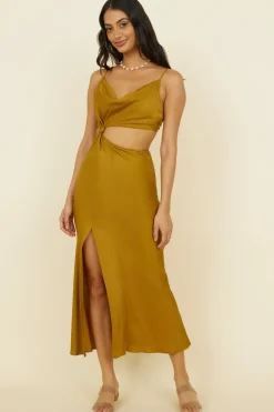 Wedding Guest Dresses|Formal Dresses>Hello Molly Artemis Midi Dress Brown