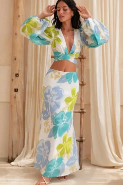 Long Sleeve|Cropped>Hello Molly Artists Muse Set Blue