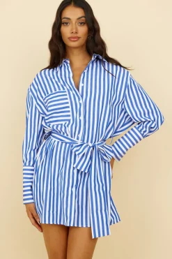 Vacation Dresses|Spring Break Dresses>Hello Molly Aruba Island Dress Blue
