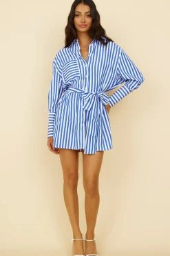 Vacation Dresses|Spring Break Dresses>Hello Molly Aruba Island Dress Blue