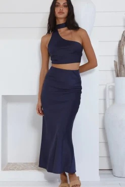 Skirts|Skirt And Top Sets>Hello Molly Astraea Maxi Skirt Blue