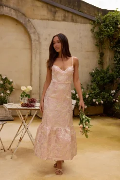 Wedding Guest Dresses|Formal Dresses>Hello Molly Aurora Aline Maxi Dress Pink