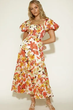 Vacation Dresses|Brunch Dresses>Hello Molly Autumn Dreams Maxi Dress Floral