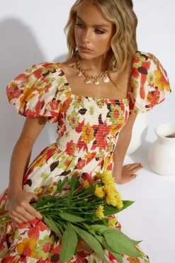 Vacation Dresses|Brunch Dresses>Hello Molly Autumn Dreams Maxi Dress Floral