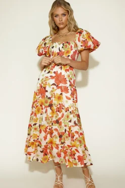 Vacation Dresses|Brunch Dresses>Hello Molly Autumn Dreams Maxi Dress Floral
