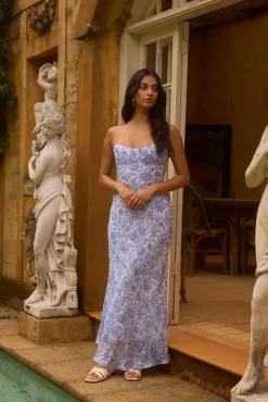 Wedding Guest Dresses|Formal Dresses>Hello Molly Azure Oasis Maxi Dress Blue