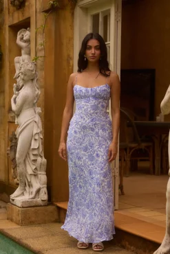 Wedding Guest Dresses|Formal Dresses>Hello Molly Azure Oasis Maxi Dress Blue