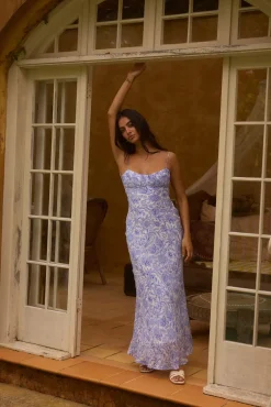 Wedding Guest Dresses|Formal Dresses>Hello Molly Azure Oasis Maxi Dress Blue
