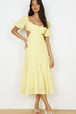 Vacation Dresses|Spring Break Dresses>Hello Molly Back From Florence Maxi Dress Yellow