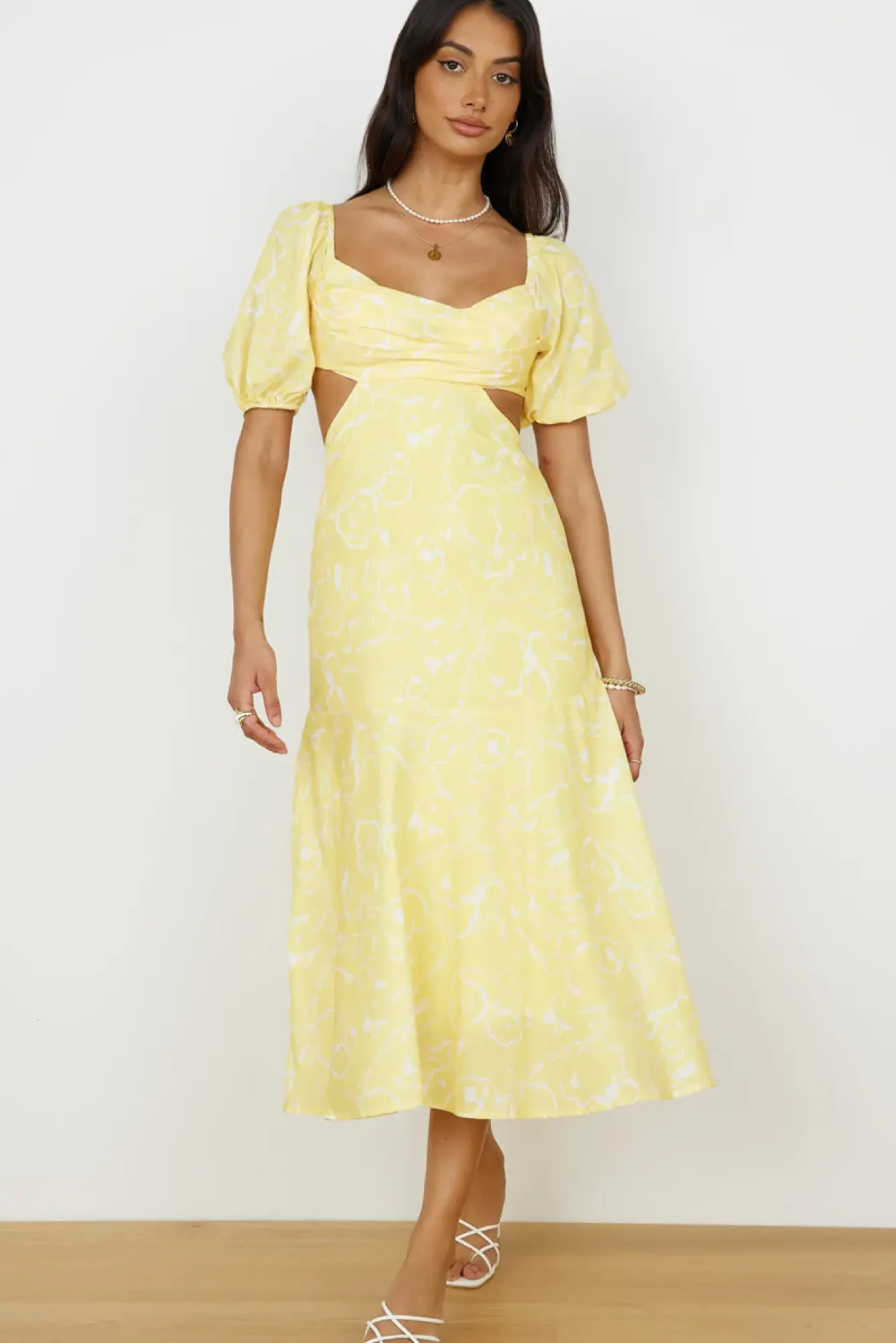 Vacation Dresses|Spring Break Dresses>Hello Molly Back From Florence Maxi Dress Yellow