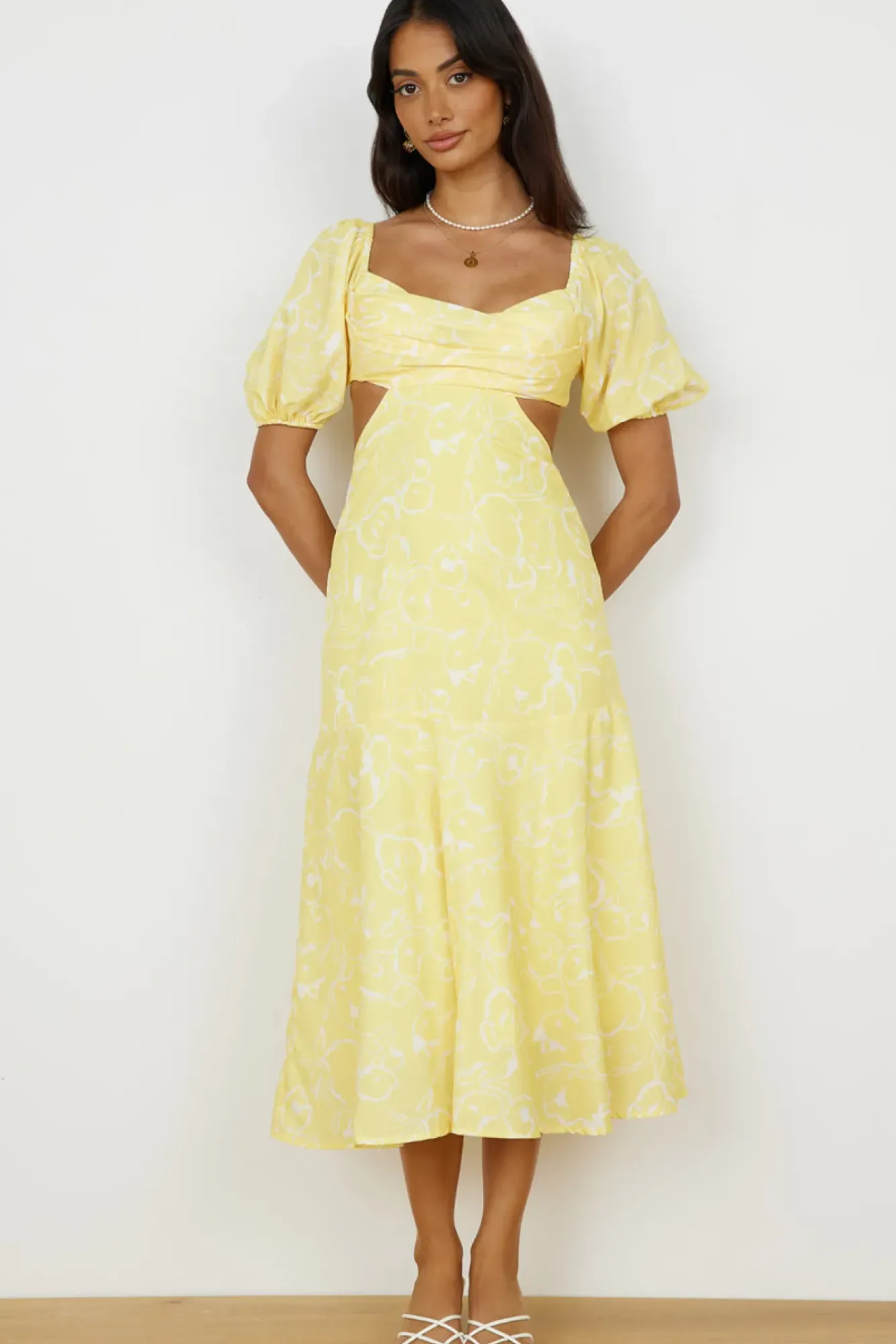 Vacation Dresses|Spring Break Dresses>Hello Molly Back From Florence Maxi Dress Yellow