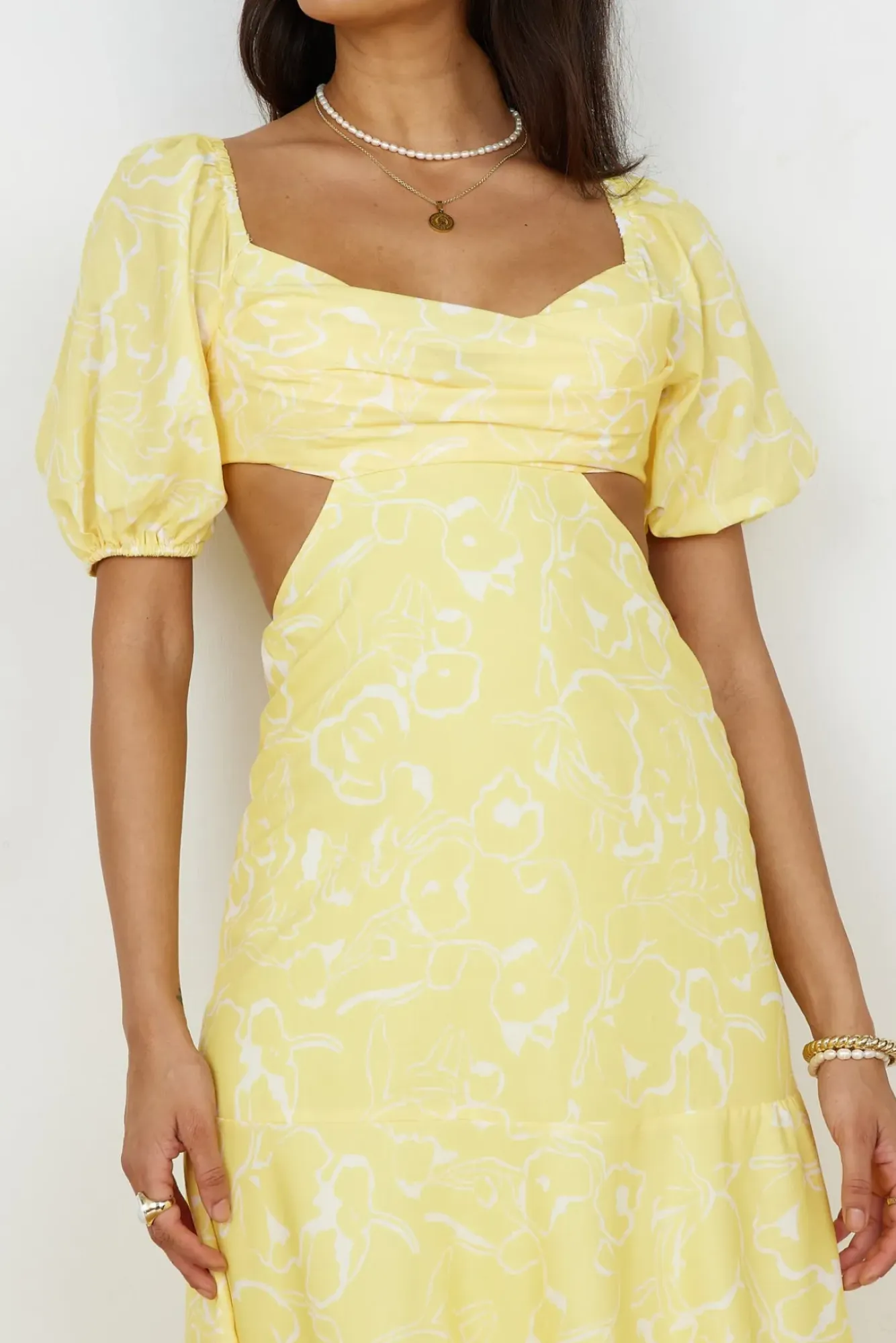 Vacation Dresses|Spring Break Dresses>Hello Molly Back From Florence Maxi Dress Yellow