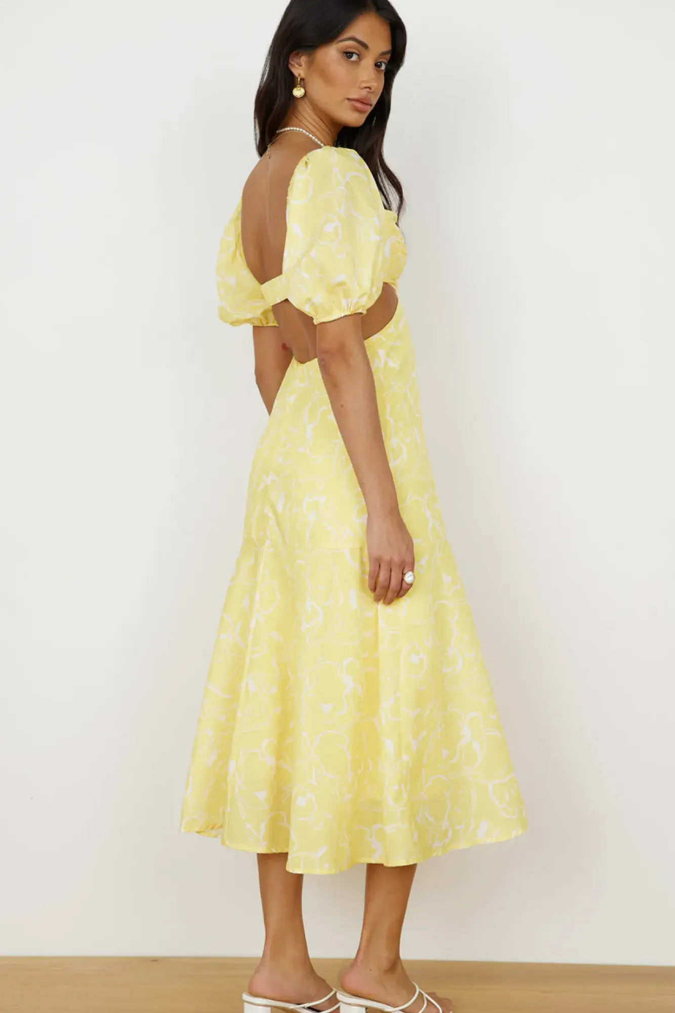 Vacation Dresses|Spring Break Dresses>Hello Molly Back From Florence Maxi Dress Yellow