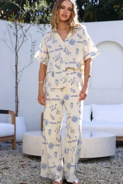 Pants|Shirts>Hello Molly Back To Greece Set Beige