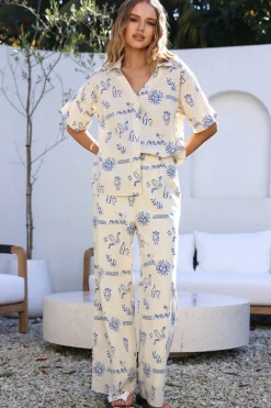 Pants|Shirts>Hello Molly Back To Greece Set Beige