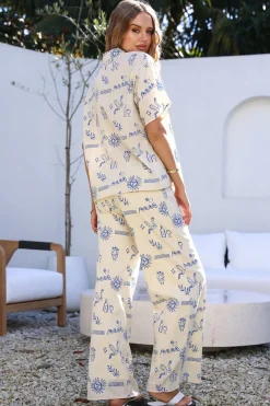 Pants|Shirts>Hello Molly Back To Greece Set Beige