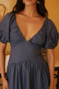Wedding Guest Dresses|Formal Dresses>Hello Molly Bambi Blue Maxi Dress Navy