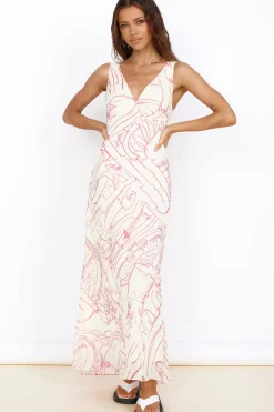 Formal Dresses|Date Night Dresses>Hello Molly Beach Bliss Maxi Dress Pink
