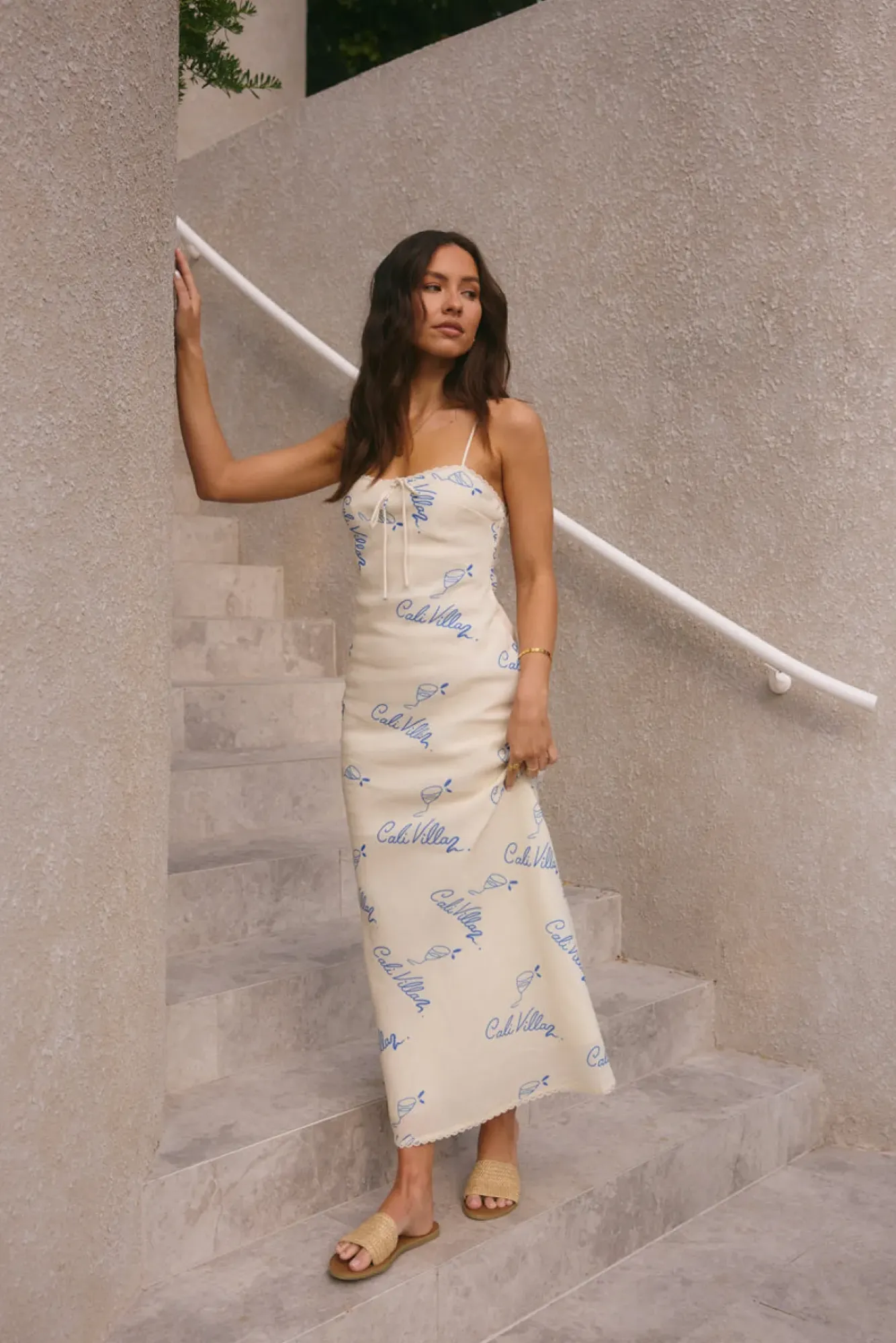 Vacation Dresses|Brunch Dresses>Hello Molly Beach Club Maxi Dress Cream