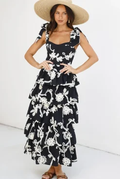 Wedding Guest Dresses|Cocktail Dresses>SOFIE THE LABEL Beauty Of You Maxi Dress Black