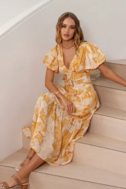 Brunch Dresses|Casual Dresses>Hello Molly Because Of You Maxi Dress Orange