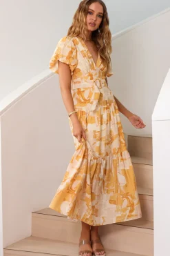 Brunch Dresses|Casual Dresses>Hello Molly Because Of You Maxi Dress Orange