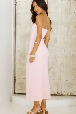 Wedding Guest Dresses|Cocktail Dresses>Hello Molly Becky Strapless Midi Pink