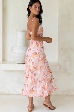 Cocktail Dresses|Bridesmaid Dresses>Hello Molly Bed Of Roses Maxi Dress Pink