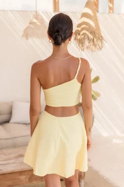 Vacation Dresses|Spring Break Dresses>Hello Molly Beginning Of Love Dress Yellow