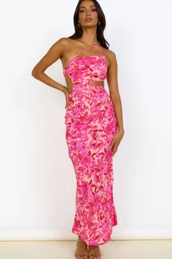 Vacation Dresses|Spring Break Dresses>Hello Molly Believe Me Maxi Dress Pink