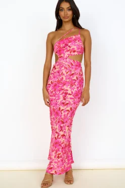 Vacation Dresses|Spring Break Dresses>Hello Molly Believe Me Maxi Dress Pink