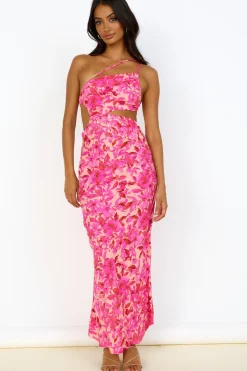 Vacation Dresses|Spring Break Dresses>Hello Molly Believe Me Maxi Dress Pink