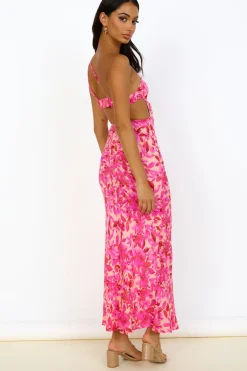 Vacation Dresses|Spring Break Dresses>Hello Molly Believe Me Maxi Dress Pink