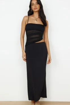 Date Night Dresses|Brunch Dresses>Hello Molly Belle Of The Ball Maxi Dress Black