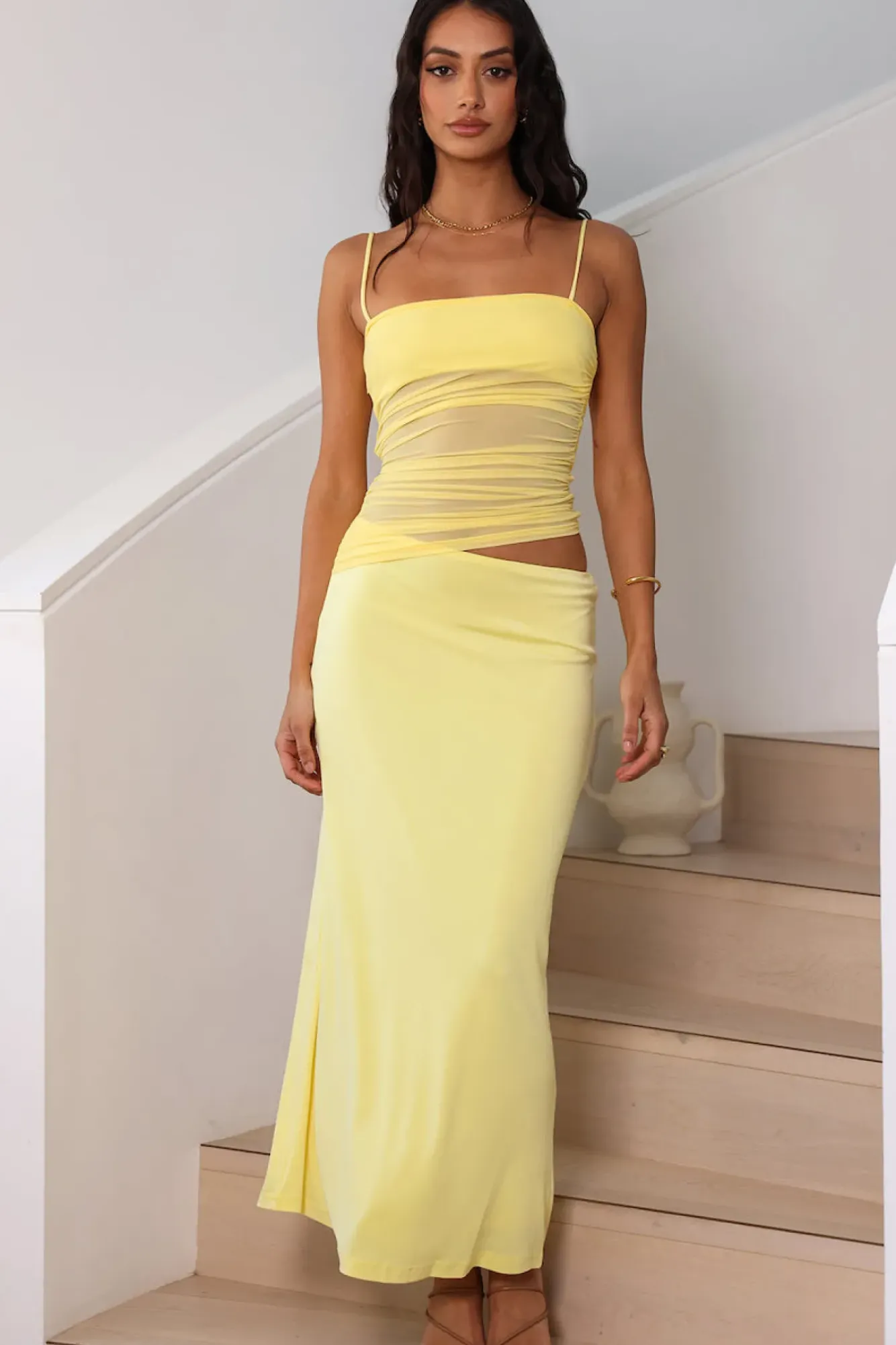 Wedding Guest Dresses|Formal Dresses>Hello Molly Belle Of The Ball Maxi Dress Yellow