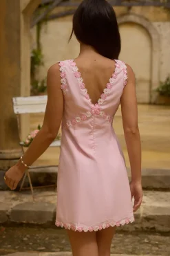 Spring Break Dresses|Brunch Dresses>Hello Molly Beneath the Blossoms Mini Dress Pink