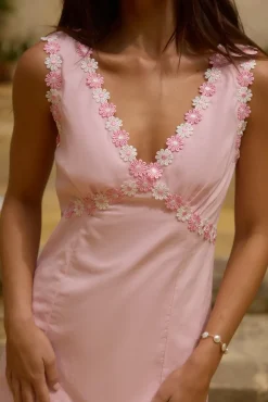 Spring Break Dresses|Brunch Dresses>Hello Molly Beneath the Blossoms Mini Dress Pink
