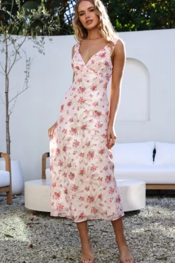 Wedding Guest Dresses|Casual Dresses>Hello Molly Be Somebody Maxi Dress Pink