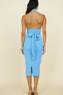 Cocktail Dresses|Vacation Dresses>Hello Molly Best of Times Midi Dress Blue