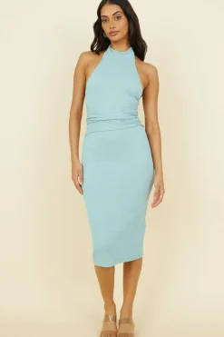 Cocktail Dresses|Vacation Dresses>Hello Molly Best of Times Midi Dress Sage