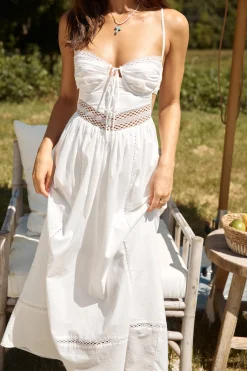 Brunch Dresses|Summer Dresses>Hello Molly Between Fields Maxi Dress White