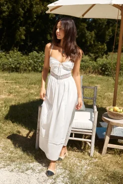 Brunch Dresses|Summer Dresses>Hello Molly Between Fields Maxi Dress White