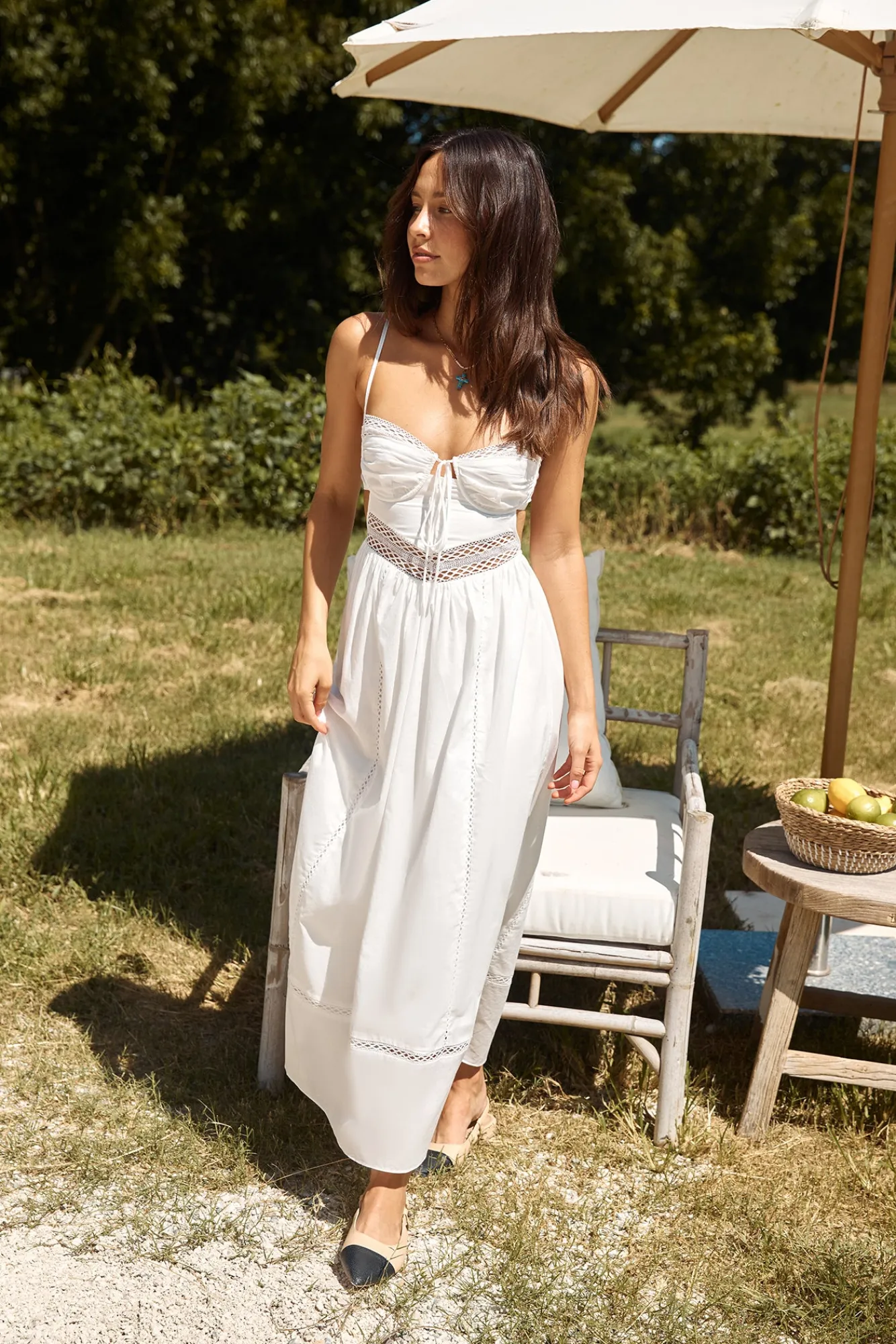 Brunch Dresses|Summer Dresses>Hello Molly Between Fields Maxi Dress White