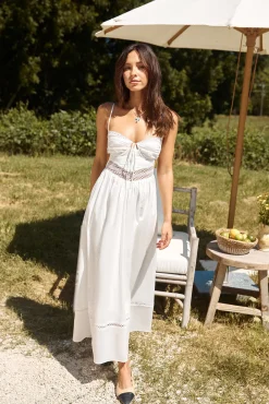 Brunch Dresses|Summer Dresses>Hello Molly Between Fields Maxi Dress White