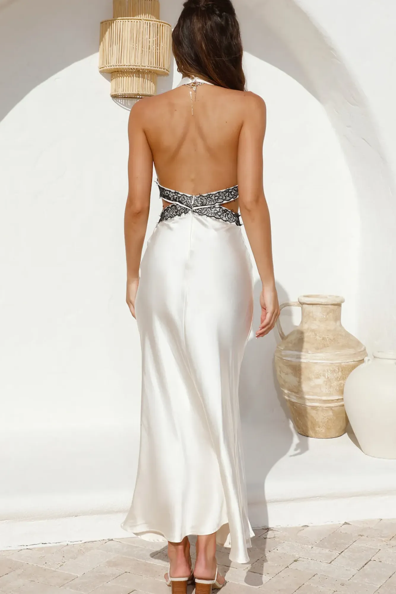 Formal Dresses|Cocktail Dresses>Hello Molly Between Us Maxi Dress Oyster