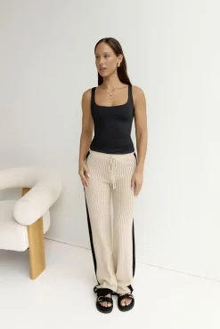 Pants>Seven Wonders Bianki Pants Sand Black