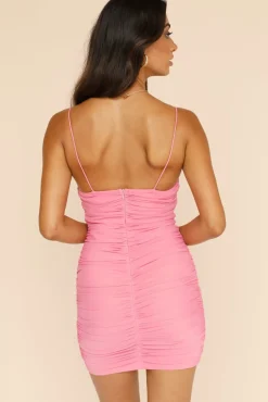 Spring Break Dresses|Date Night Dresses>Hello Molly Big World Big Plans Dress Pink
